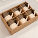 XÍCARAS EM CERÂMICA ESMALTADO MARROM - 6PCS