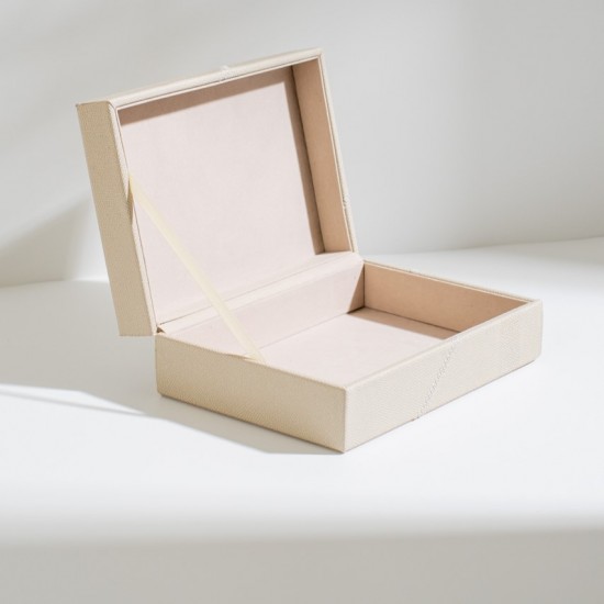 CAIXA EM MDF COM REVESTIMENTO EM PU