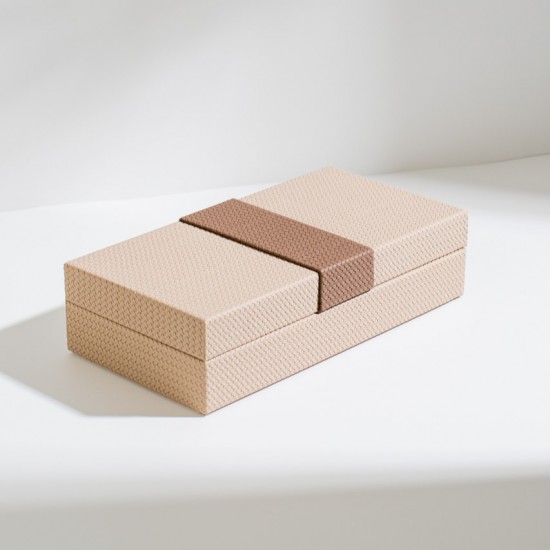 CAIXA EM MDF COM REVESTIMENTO EM PU