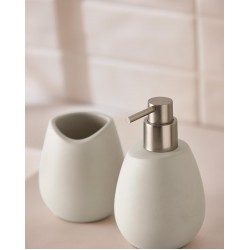 Dispenser para Sabonete em Cimento Cinza