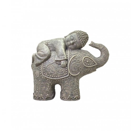 ELEFANTE COM BUDHA EM RESINA
