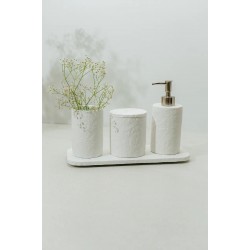 KIT EM CIMENTO PARA BANHEIRO - 4 PEÇAS