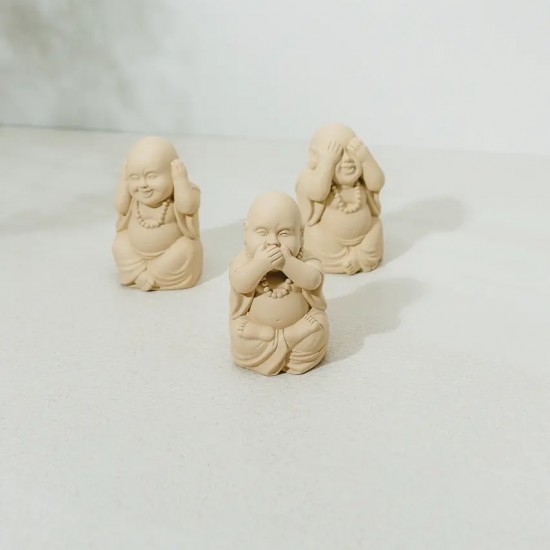 Kit Escultura Buda em Cimento